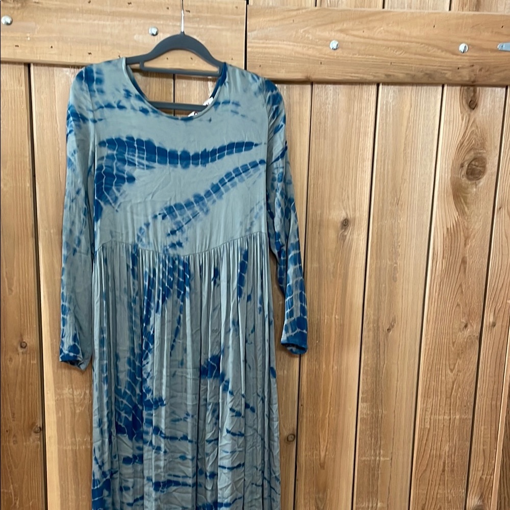 Anthropologie Dolan Eliska Tie-Dye Long Sleeve Dress
